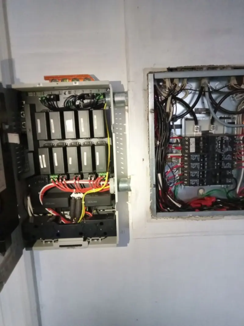 Electrical panel upgrade completed for Security Camera Wiring in Rexland Acres